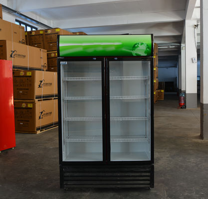 Dimensions mm refroidisseur d'affichage réfrigéré personnalisé pour armoire à boissons du supermarché