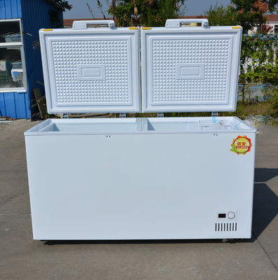 398L~1298L congélateur horizontal réfrigérateur Nice 2 portes congélateur de glace blanc