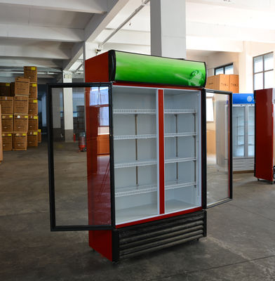 Dimensions mm refroidisseur d'affichage réfrigéré personnalisé pour armoire à boissons du supermarché