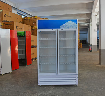 Dimensions mm refroidisseur d'affichage réfrigéré personnalisé pour armoire à boissons du supermarché