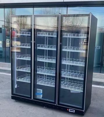 Porte en verre refroidie à l' air Verticale Verticale Boisson Bière Réfrigérateur Refrigerateur