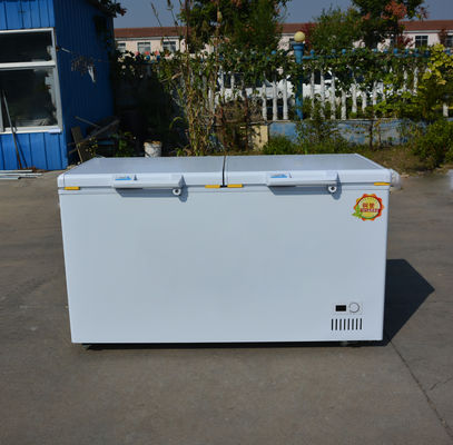 398L~1298L congélateur horizontal réfrigérateur Nice 2 portes congélateur de glace blanc