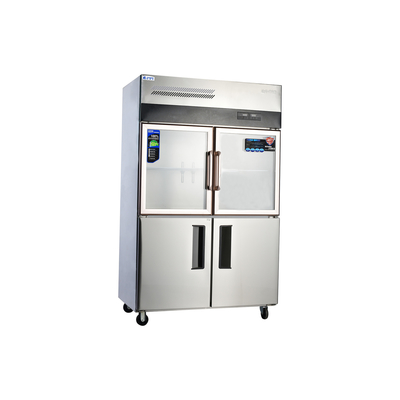 Réfrigérateur en acier inoxydable vertical pour appareils de réfrigération verticaux de cuisine