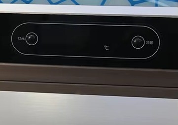 Vitrine de réfrigérateur verticale avec thermostat numérique
