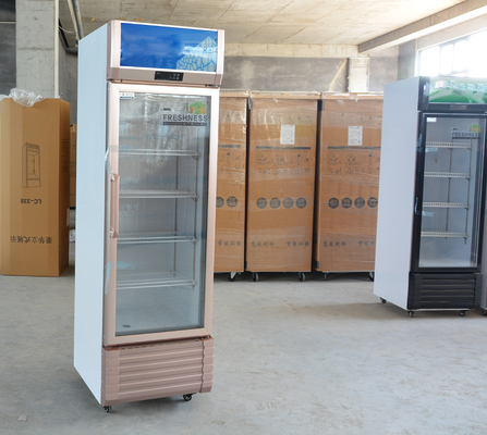 Appareil de refroidissement commercial à température unique, vitrine verticale à une porte