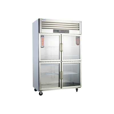 Réfrigérateur en acier inoxydable vertical pour appareils de réfrigération verticaux de cuisine