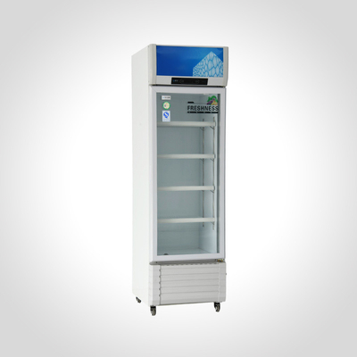 Appareil de refroidissement commercial à température unique, vitrine verticale à une porte