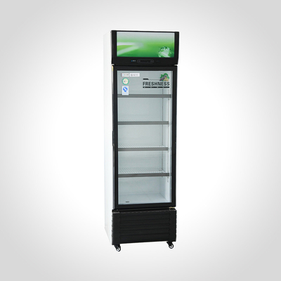 Appareil de refroidissement commercial à température unique, vitrine verticale à une porte