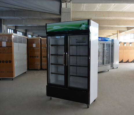 220V-240V/50HZ 60HZ 110V/60HZ refroidisseur d'écran 2 portes magasin de boissons réfrigérateur réfrigérateur