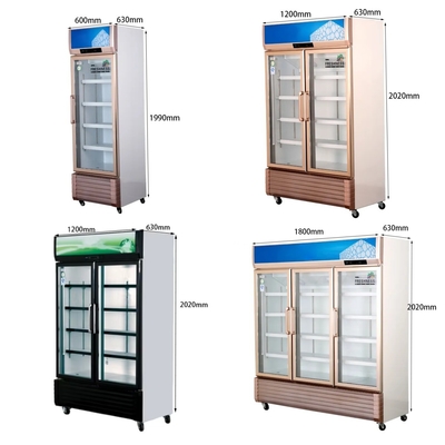 110V/60HZ Voltage boîtier d'affichage pour boissons réfrigérées commerciales avec réfrigérant R290a