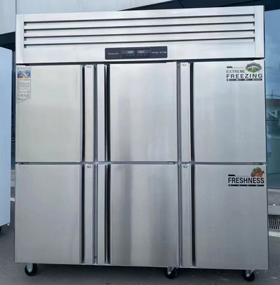 Congélateur vertical commercial pour le refroidissement de cuisine en acier inoxydable de grande capacité