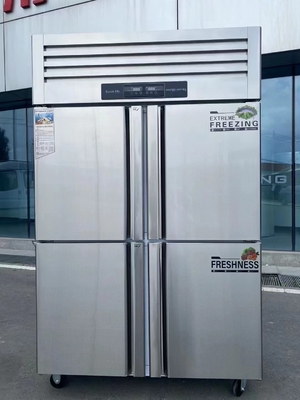 Réfrigérateur vertical réfrigérateur congélateur Dimensions personnalisées et réfrigérant R600a/R290a