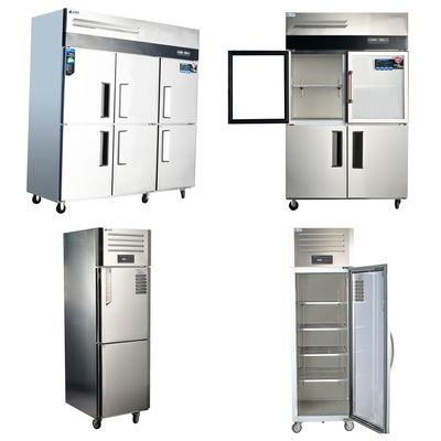 Ensemble complet d'équipements de cuisine réfrigérateur/congélateur commercial avec congélateur de réfrigérateur vertical