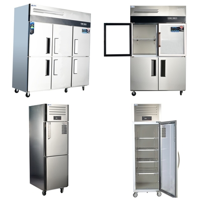 Réfrigérateur commercial en acier inoxydable à 3 portes pour le stockage de cuisine entièrement réfrigéré