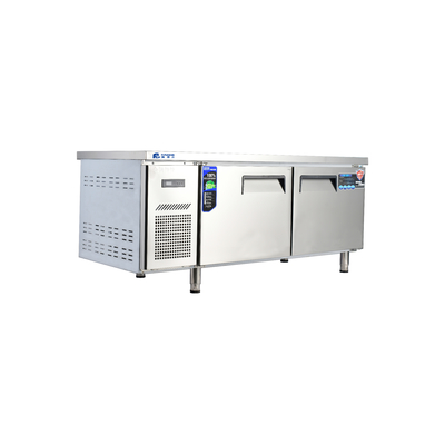 R600a/R290a réfrigérateur de table en acier inoxydable 304/201 pour cuisine de restaurant