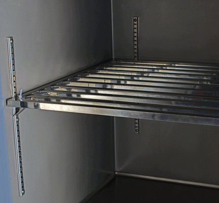 Cuisine commerciale refroidisseur en verre à six portes avec solutions de réfrigérateur en acier inoxydable
