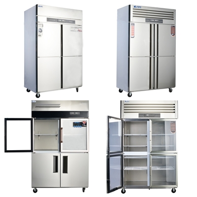 220V-240V au-dessus de la couche de mousse réfrigérateur en acier inoxydable pour cuisine commerciale